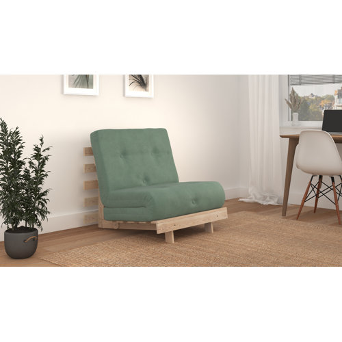 Zipcode Design Chenango 75Cm Wide Cotton Futon Chair & Reviews Wayfair.co.uk